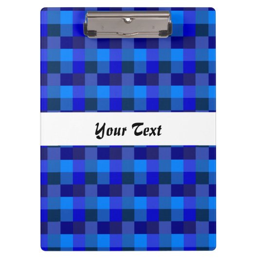 Blauw controlerbordpatroon klembord (Voorkant)