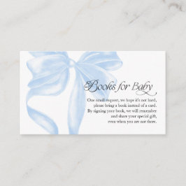 Blauw Coquette Boek voor Baby Bijlage Kaart