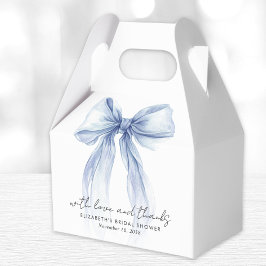 Blauw Coquette Lint Bruidsfeest Bedankt Bedankdoosjes