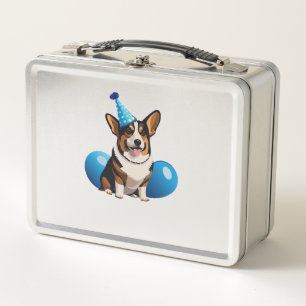 Blauw Corgi verjaardag Classic T-shirt