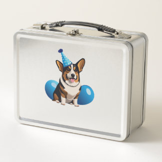 Blauw Corgi verjaardag Classic T-shirt