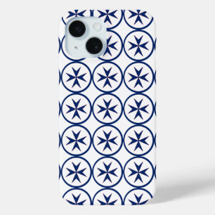 BLAUW CORSAIR STYLE octagon cross iPhone 15 Case