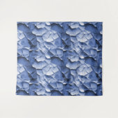 blauw craquelure wandtapijt wandkleed (Voorkant (horizontaal))