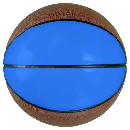 Blauw (Crayola) (effen kleur) Basketbal (Voorkant)