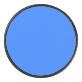 Blauw (Crayola) (effen kleur) Hockey Puck (Voorkant)