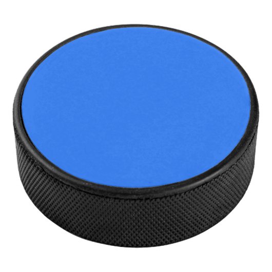 Blauw (Crayola) (effen kleur) Hockey Puck (3/4)