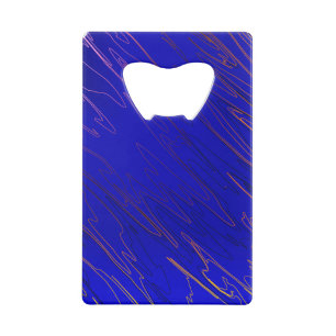 Blauw Creditkaart Flessenopener