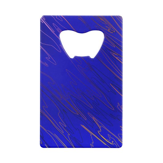 Blauw Creditkaart Flessenopener (Achterkant)