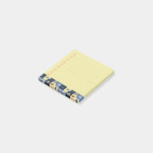 Blauw & Crème Abstract Patroon Post-it Notities Post-it® Notes (Schuin)