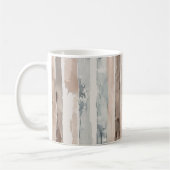 Blauw Crème Bruin Strepen Koffiemok (Links)