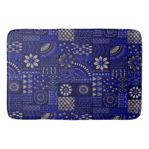 Blauw & Crème Sierbadmat Badmat
