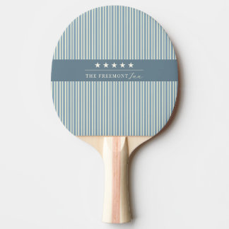 Blauw Crème Sterren Strepen Tafeltennisbatje