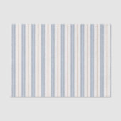 Blauw Crème Witte Strepen Vaderdag Tissuepapier (Voorkant)