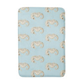 Blauw Crème Zee Paarden Oceaan Bruids Baby Shower Badmat (Voorkant Verticaal)