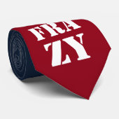 blauw Cucking Frazy woordspel als Nucking Futs Stropdas (Opgerold)