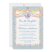 Blauw Cue de Confetti Papieren Ketting Verjaardags
