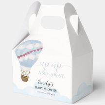 Blauw Cute Moderne Boho Heet Luchtballon Baby Show