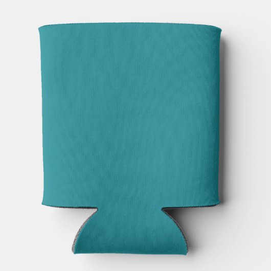 Blauw Cyaan Teal Turquoise Lente Seizoen Effen Kle Blikjeskoeler (Achterkant)