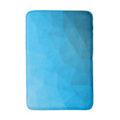 Blauw cyan verloop geometrisch mesh patroon Drieho Badmat (Voorkant Verticaal)