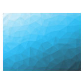Blauw cyan verloop geometrisch mesh patroon Drieho Tafelkleed (Voorkant (Horizontaal))
