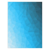 Blauw cyan verloop geometrisch mesh patroon Drieho Tafelkleed (Voorkant)