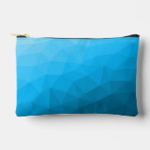 Blauw cyan verloop geometrisch mesh patroon etui (Voorkant)