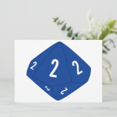 Blauw D10 Tafel Nummerkaart Kaart (Staand voorkant)