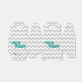 Blauw Dachshund Wiener Dog Baby shower geschenkdoo Bedankdoosjes (Uitgevouwen)