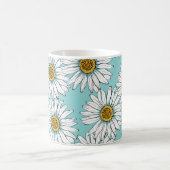 Blauw Daisy bloemmotief Koffiemok (Center)