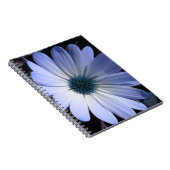 Blauw Daisy Flower Notitieboek (Rechterzijde)