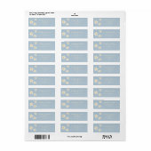 Blauw Daisy retour adres label (Full Sheet)