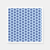 Blauw Daisy servet all over print (Voorkant)