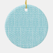 Blauw Daisy Unicorn ornament (Achterkant)