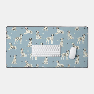 Blauw Dalmatische hond patroon schattig bureau mat