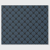 Blauw Damascadeaupapier Cadeaupapier (Vlak)