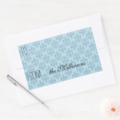  Blauw Damask Gift Label (Envelop)