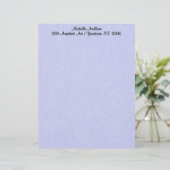 Blauw Damask Letterhead Briefhoofd (Staand voorkant)
