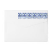 Blauw Damask Pattern Afstuderen (Achterkant)