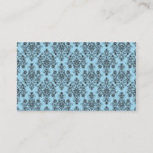 Blauw Damask Trouwtafel Plaats Kaarten Plaatskaartje (Achterkant)