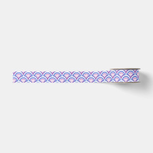 blauw damaspatroon grosgrain lint