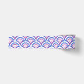 blauw damaspatroon grosgrain lint (Voorkant)