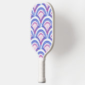 blauw damaspatroon pickleball paddle (Links)