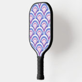 blauw damaspatroon pickleball paddle (Links)