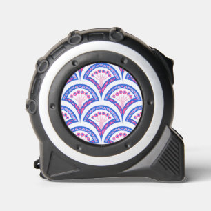 blauw damaspatroon rolmaat