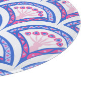 blauw damaspatroon snijplank (Hoek)