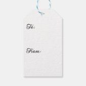 Blauw damast cadeaulabel (Achterkant)