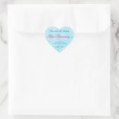 Blauw  damast Hoe zoet het is Sticker (Tas)