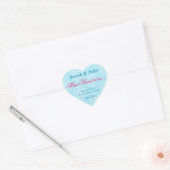 Blauw  damast Hoe zoet het is Sticker (Envelop)