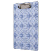 Blauw Damast Ontwerp Klembord (Links)
