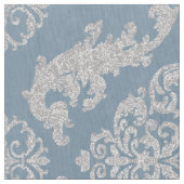  blauw damast stof (Close Up)